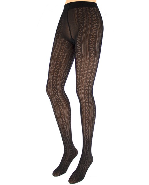 Panty Regio en jacquard con rombo de algodón