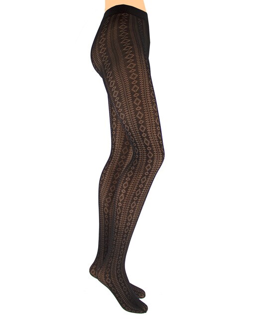 Panty Regio en jacquard con rombo de algodón