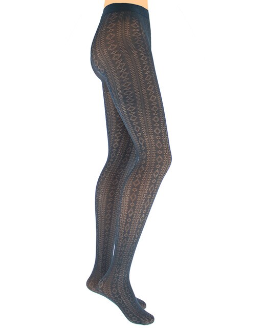 Panty Regio en jacquard con rombo de algodón