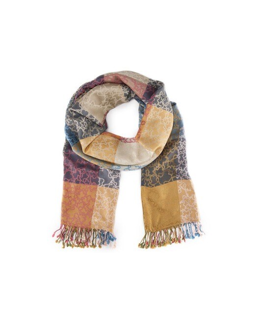 Fular Tous multicolor con flecos