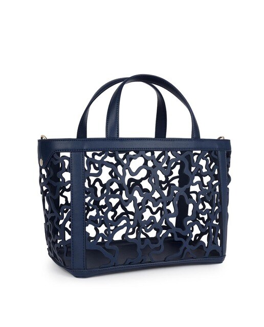 Bolso de mano Tous troquelado en azul marino