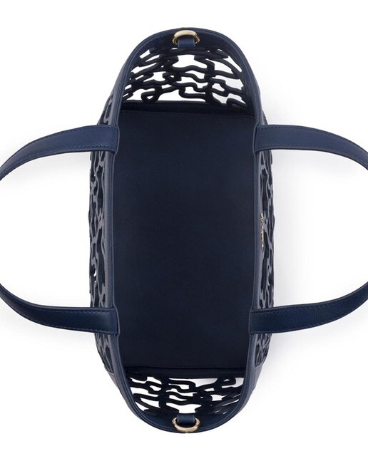 Bolso de mano Tous troquelado en azul marino
