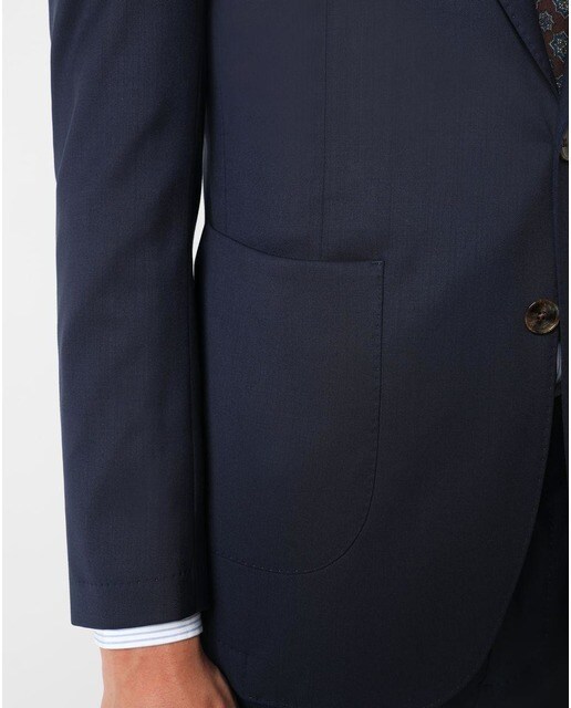 Traje de hombre slim liso azul