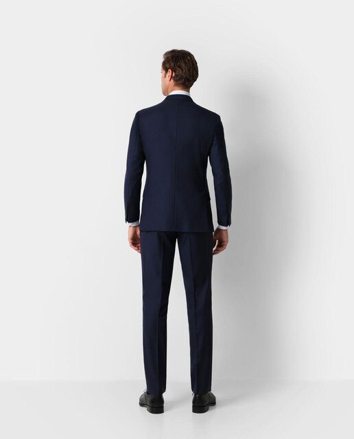 Traje de hombre slim liso azul