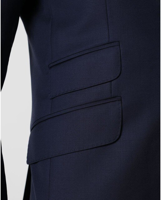 Traje de hombre slim liso azul