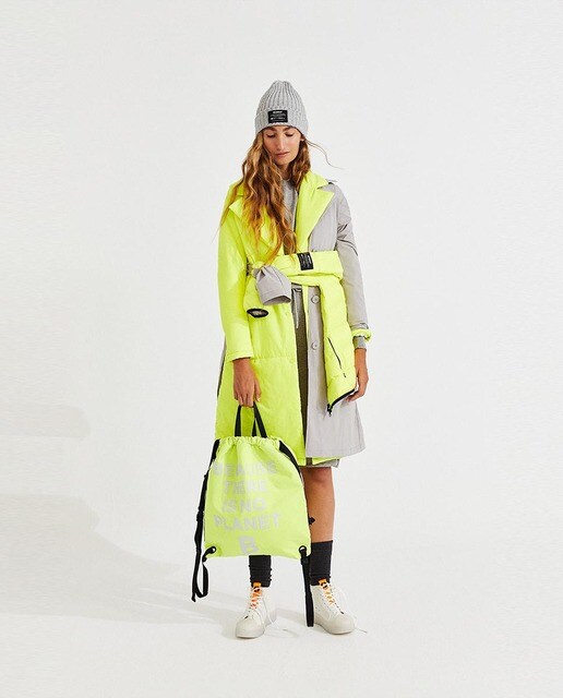 Gabardina de mujer desmontable e impermeable