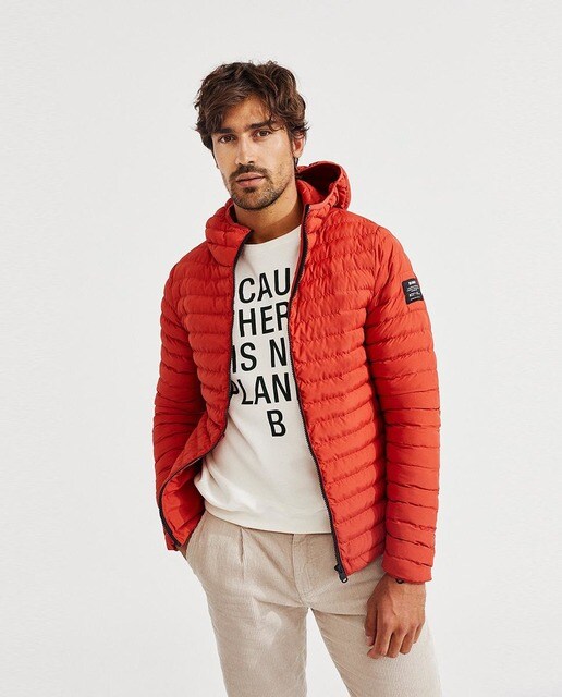 Chaqueta de hombre desmontable e impermeable