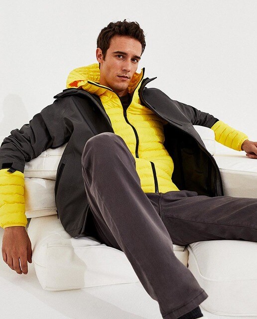 Chaqueta de hombre desmontable e impermeable