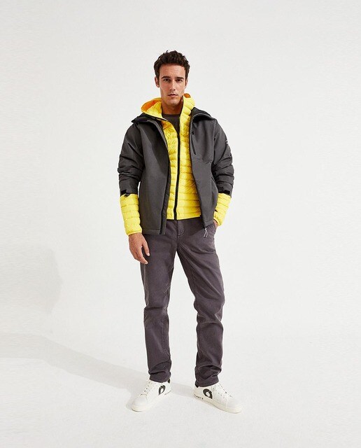 Chaqueta de hombre desmontable e impermeable