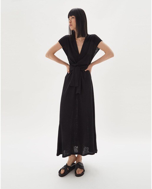 Vestido largo 100% lino