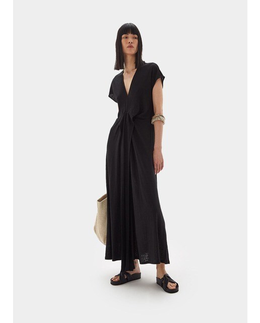 Vestido largo 100% lino
