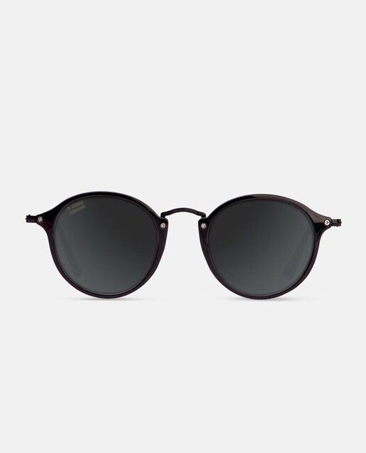 Gafas de sol unisex redondas en color negro