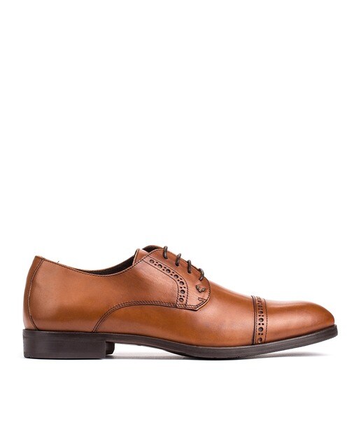 Bluchers de hombre Martinelli de piel vacuna color marrón