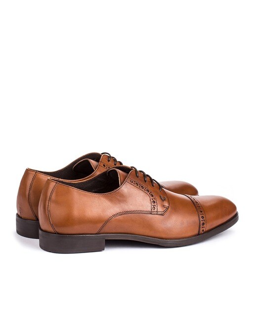 Bluchers de hombre Martinelli de piel vacuna color marrón