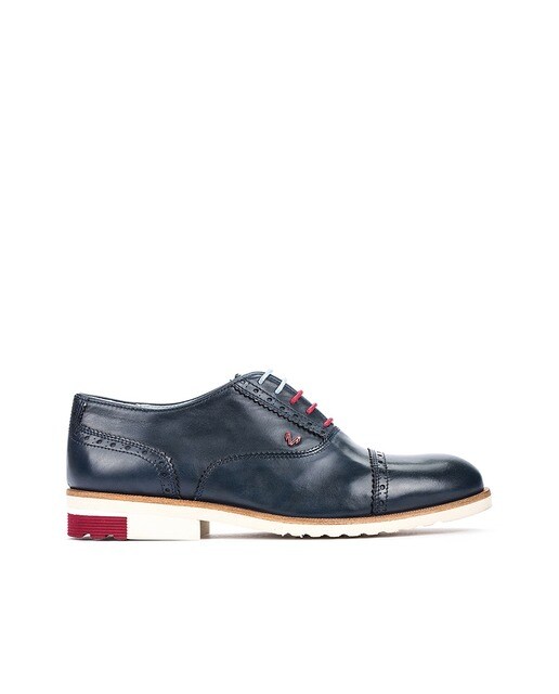 Zapatos de cordones de hombre Martinelli de piel en azul