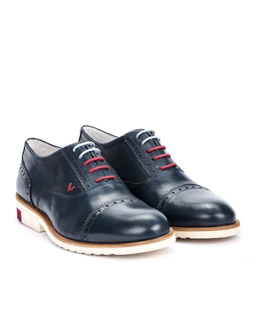 Zapatos de cordones de hombre Martinelli de piel en azul