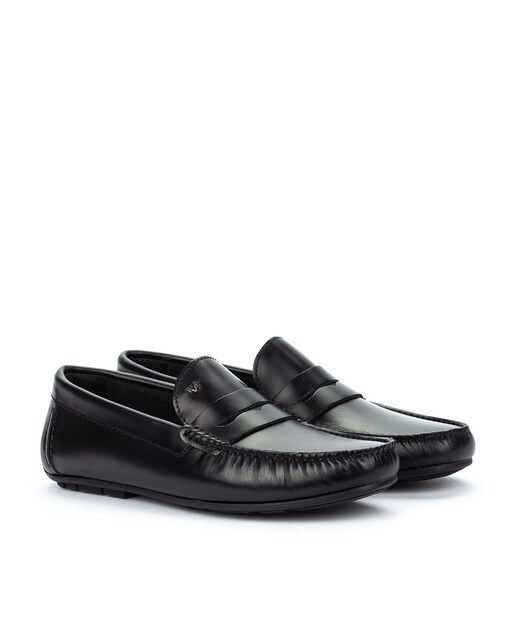 Mocasines de hombre Martinelli de piel en color negro
