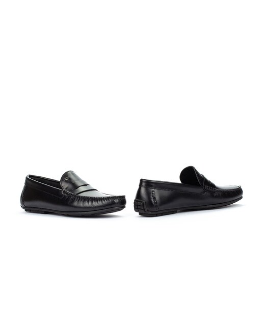 Mocasines de hombre Martinelli de piel en color negro