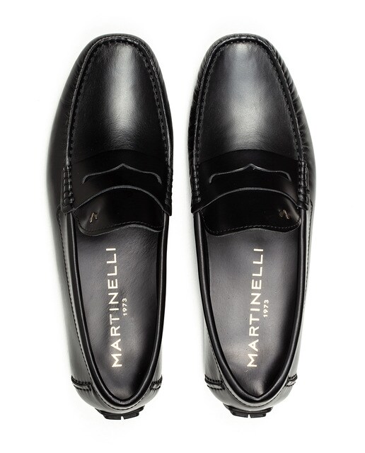 Mocasines de hombre Martinelli de piel en color negro