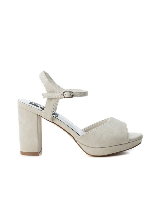 Sandalias de tacón de mujer Refresh de color hielo con cierre de hebilla