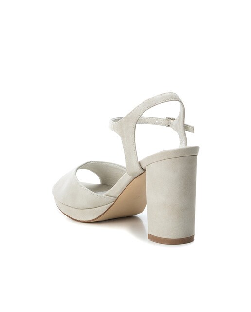 Sandalias de tacón de mujer Refresh de color hielo con cierre de hebilla