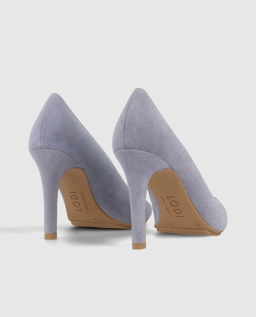 Zapatos de salón de mujer Lodi en ante de color azul