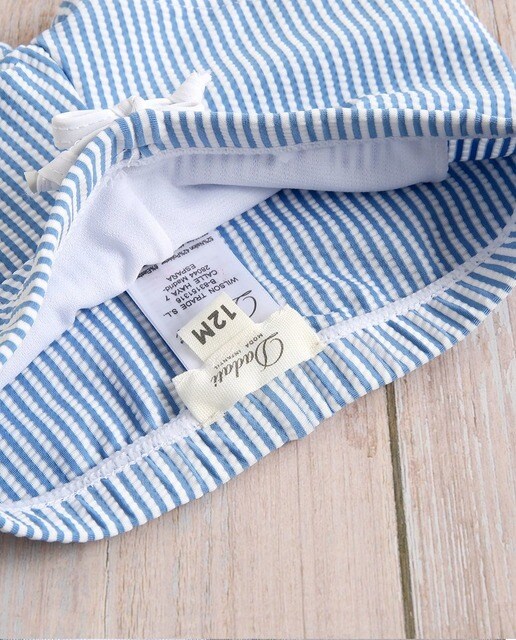 Bañador de bebé niño azul con estampado