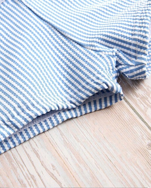 Bañador de bebé niño azul con estampado
