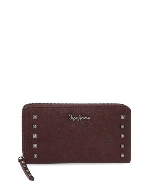 Cartera de mujer Pepe Jeans Alessia en piel con tachuelas