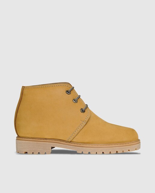 Botas de hombre con alza Masaltos de piel en marrón