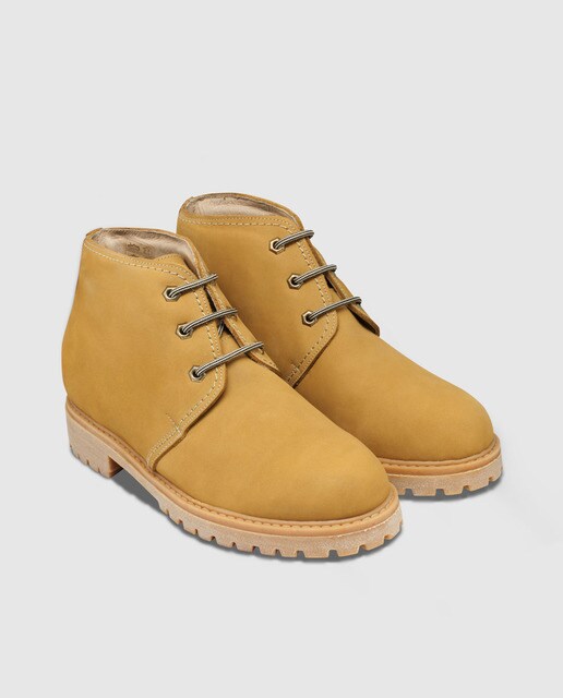 Botas de hombre con alza Masaltos de piel en marrón