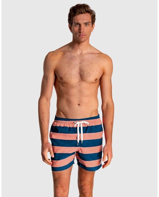 Bañador bermuda de hombre en color naranja