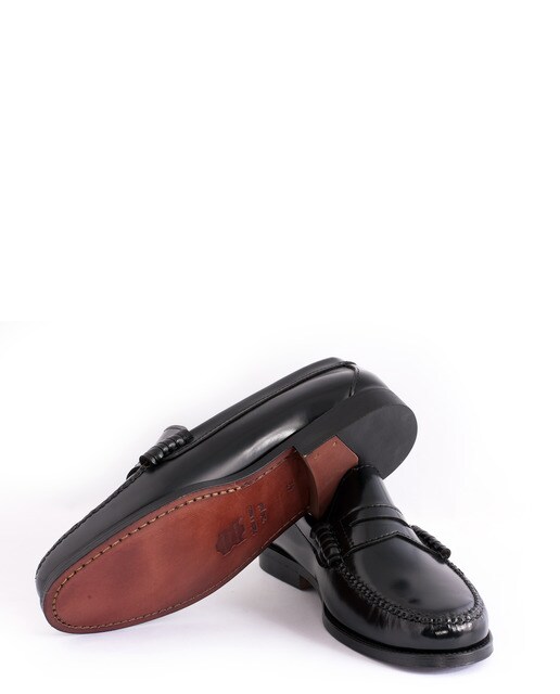 Mocasines de hombre 1901 con antifaz de piel en color negro