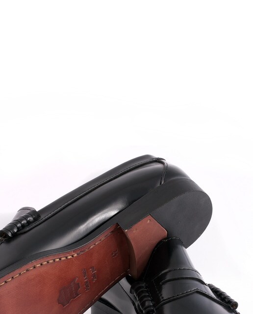 Mocasines de hombre 1901 con antifaz de piel en color negro