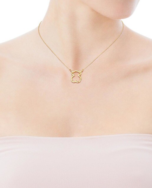 Collar Tous Hold oso de oro amarillo