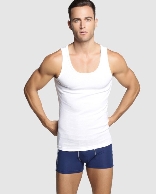 Camiseta de hombre blanca