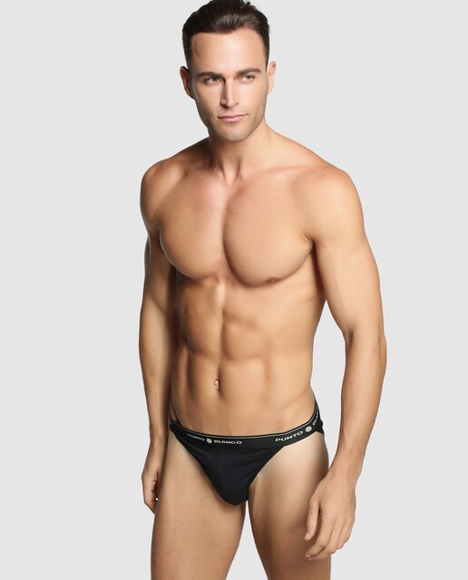 Slip de hombre negro