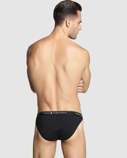 Slip de hombre negro