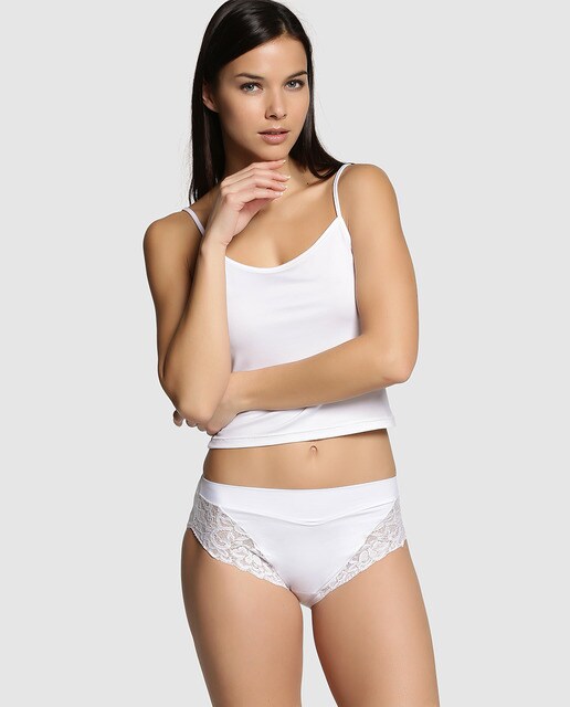 Braga con encaje floral de mujer Janira