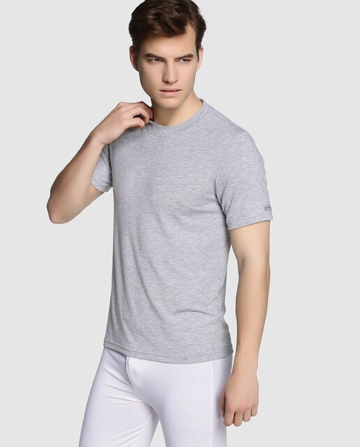 Camiseta interior de hombre Thermoimpetus gris de manga corta