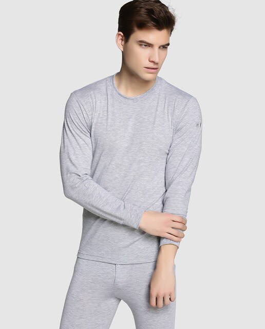 Camiseta interior de hombre Thermoimpetus gris de manga larga