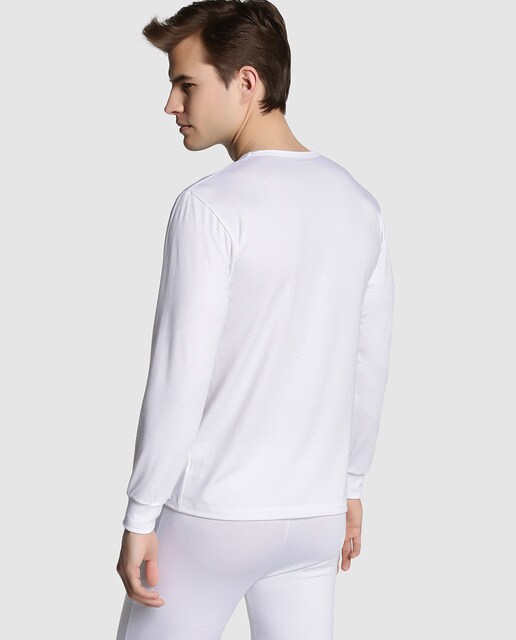 Camiseta interior de hombre Thermoimpetus blanca de manga larga