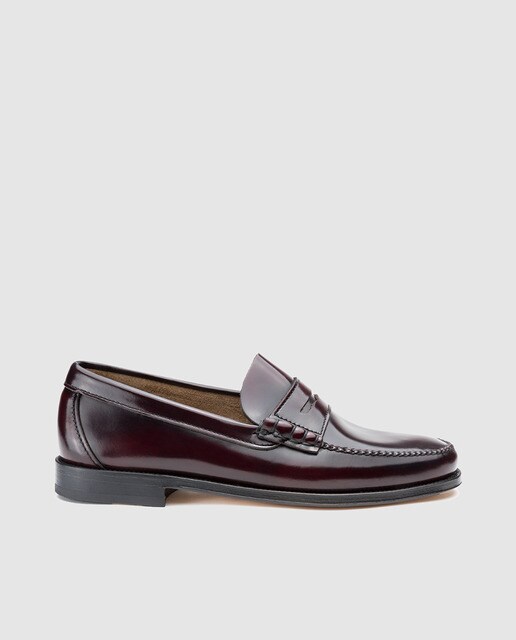 Mocasines de hombre Castellano de piel con detalle de antifaz