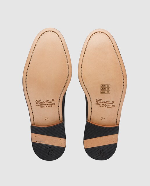 Mocasines de hombre Castellano de piel con borlas