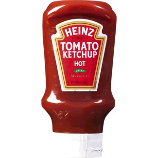 Heinz Hot Ketchup Squeeze frasco 460 g