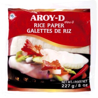 Aroy-D Folha de Arroz para Crepes embalagem 227 g