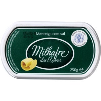 Milhafre Manteiga com Sal embalagem 250 g
