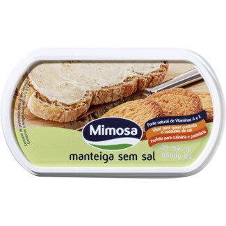 Mimosa Manteiga sem Sal embalagem 250 g