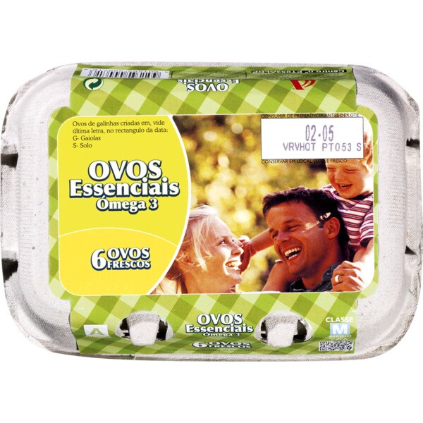 Casa do Aido Ovos Ómega 3 Classe M embalagem 6 unidades