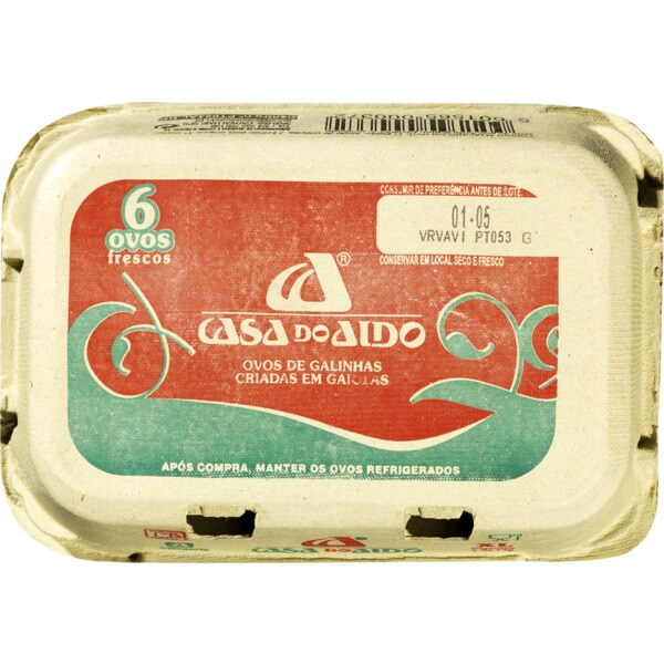 Casa do Aido Ovos XL embalagem 6 unidade